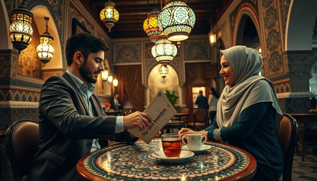 Paiement dans un café marocain